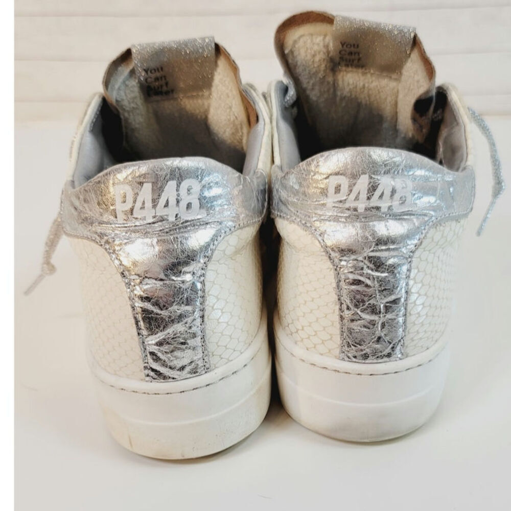 P448 Thea Platform Sneakers in Python Roccia Leop… - image 6